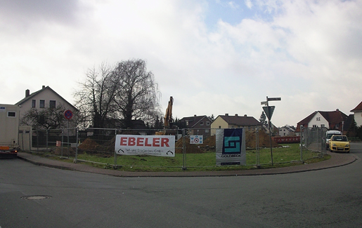 Erste Bauarbeiten